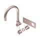 Nero Mecca Wall Basin/Bath Mixer Swivel Spout Handle Up Trim Kits Only Brushed Bronze