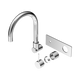 Nero Mecca Wall Basin/Bath Mixer Swivel Spout Handle Up Trim Kits Only Chrome