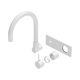 Nero Mecca Wall Basin/Bath Mixer Swivel Spout Handle Up Trim Kits Only Matte White