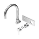 Nero Mecca Wall Basin/Bath Mixer Swivel Spout Trim Kits Only Chrome