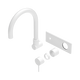 Nero Mecca Wall Basin/Bath Mixer Swivel Spout Trim Kits Only Matte White