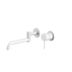 Nero Mecca Wall Basin/Bath Mixer Swivel Spout 225mm - Matt White