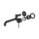 Nero Mecca Wall Basin/Bath Mixer Swivel Spout 225Mm Trim Kits Only Matte Black