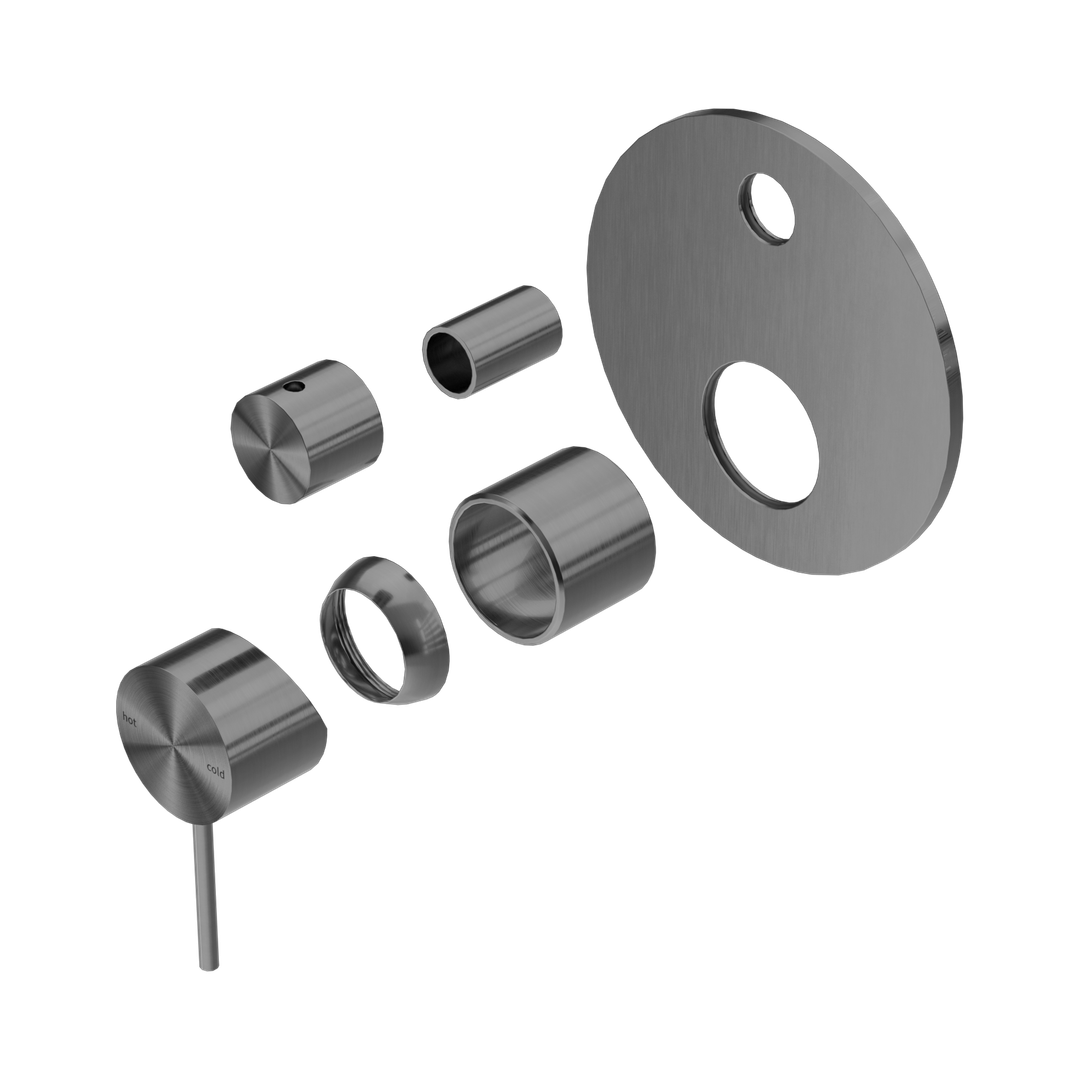 Nero Mecca Shower Mixer With Diverter Trim Kits Only Gun Metal