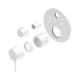 Nero Mecca Shower Mixer With Diverter Trim Kits Only Matte White