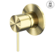 Nero Mecca Shower Mixer 80Mm Plate Brushed Gold Nr221911Bg