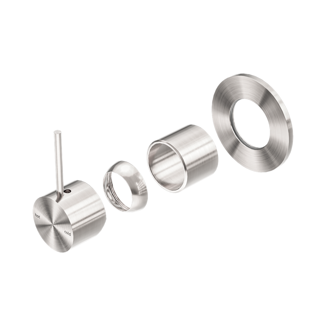 Nero Mecca Shower Mixer Handle Up 80Mm Plate Trim Kits Only Brushed Nickel