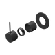 Nero Mecca Shower Mixer Handle Up 80Mm Plate Trim Kits Only Matte Black
