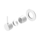 Nero Mecca Shower Mixer Handle Up 80Mm Plate Trim Kits Only Matte White