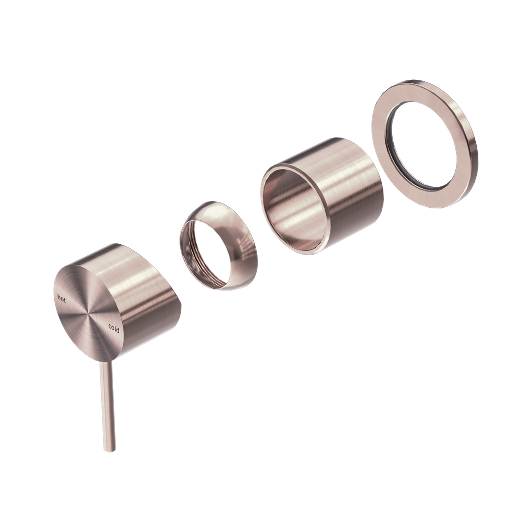 Nero Mecca Shower Mixer 60Mm Plate Trim Kits Only Brushed Bronze