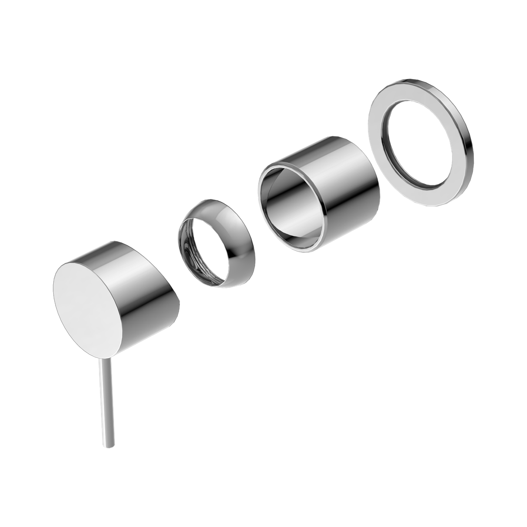 Nero Mecca Shower Mixer 60Mm Plate Trim Kits Only Chrome