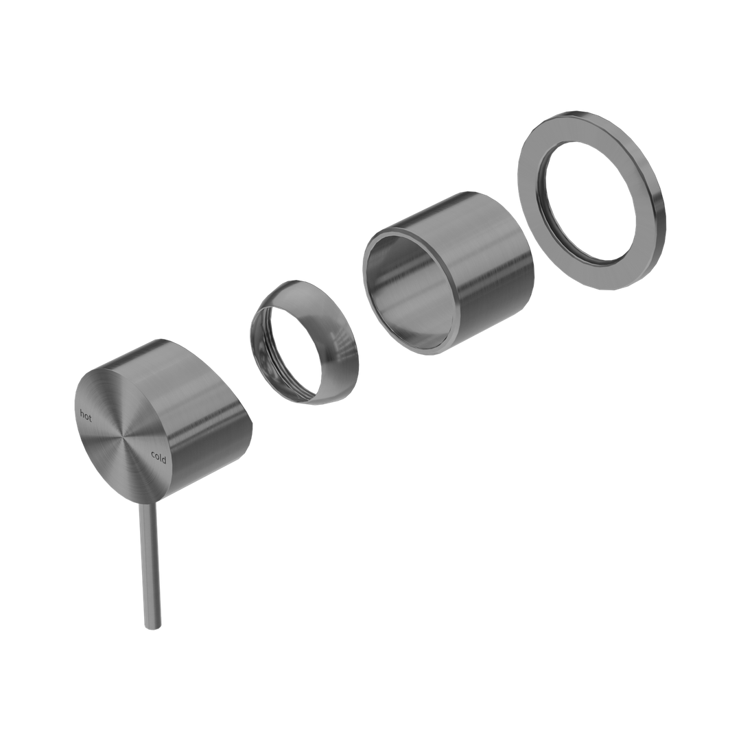 Nero Mecca Shower Mixer 60Mm Plate Trim Kits Only Gun Metal