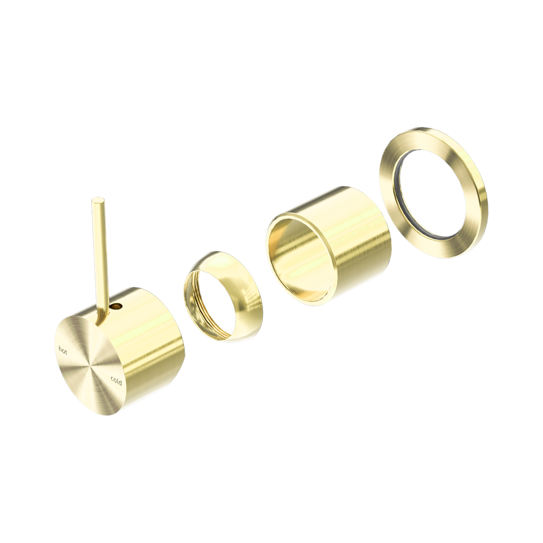 Nero Mecca Shower Mixer 60Mm Handle Up Plate Trim Kits Only Brushed Gold