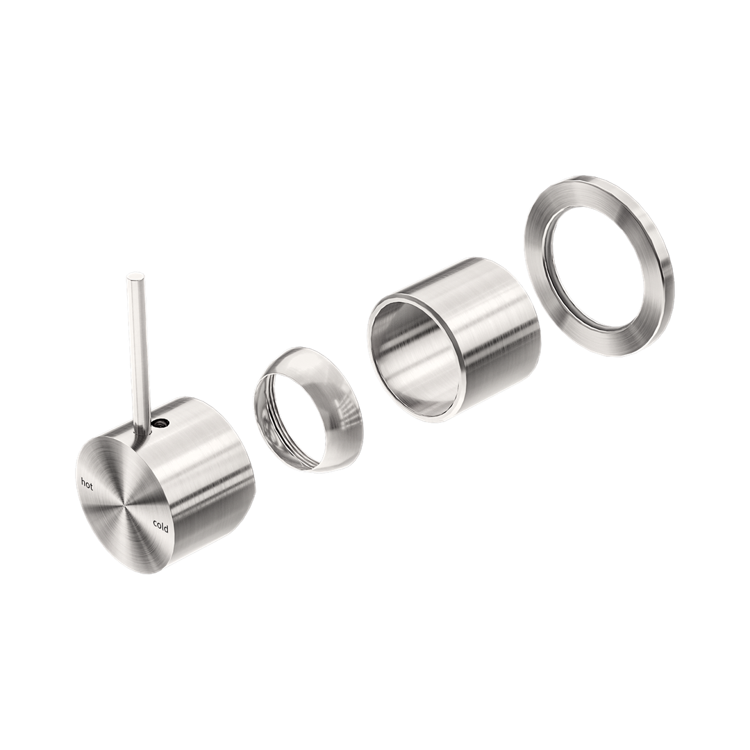 Nero Mecca Shower Mixer 60Mm Handle Up Plate Trim Kits Only Brushed Nickel