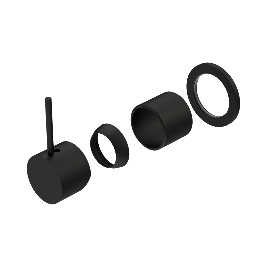 Nero Mecca Shower Mixer 60Mm Handle Up Plate Trim Kits Only Matte Black