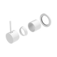 Nero Mecca Shower Mixer 60Mm Handle Up Plate Trim Kits Only Matte White