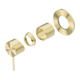 Nero Mecca Shower Mixer 80Mm Plate Trim Kits Only Brushed Gold