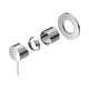 Nero Mecca Shower Mixer 80Mm Plate Trim Kits Only Chrome