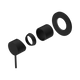 Nero Mecca Shower Mixer 80Mm Plate Trim Kits Only Matte Black
