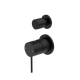 Nero Mecca Shower Mixer With Divertor Separate Back Plate Matte Black Nr221911Smb