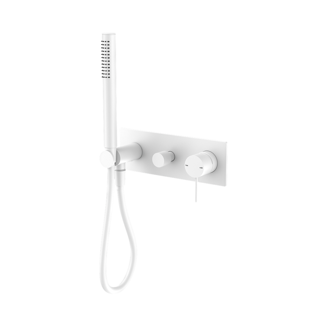 Nero Mecca Shower Mixer Diverter System Matte White