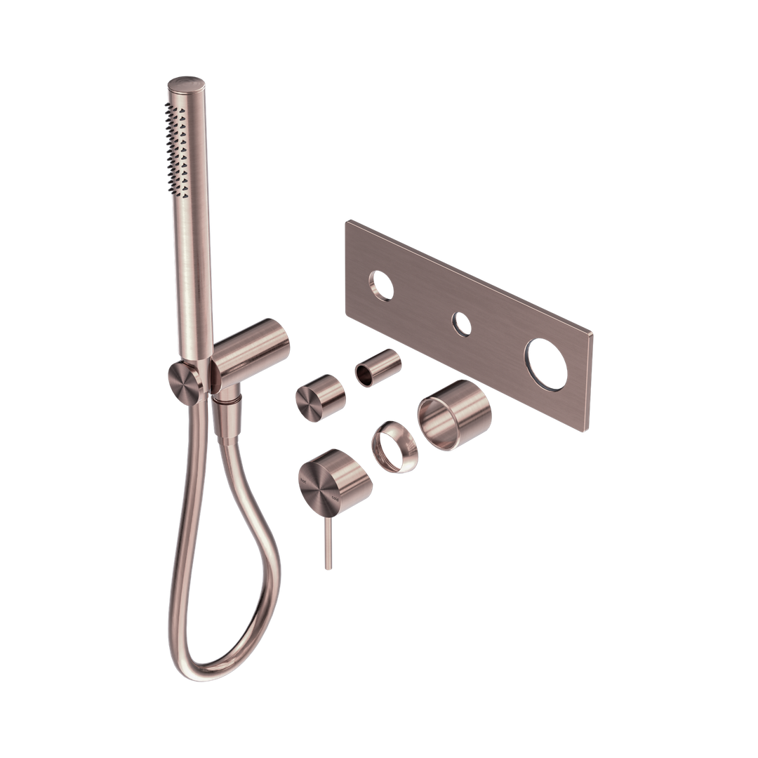 Nero Mecca Shower Mixer Diverter System Trim Kits Only Brushed Bronze
