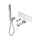 Nero Mecca Shower Mixer Diverter System Trim Kits Only Chrome