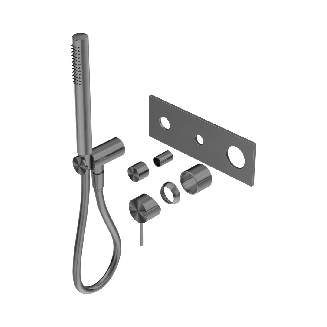 Nero Mecca Shower Mixer Diverter System Trim Kits Only Gun Metal
