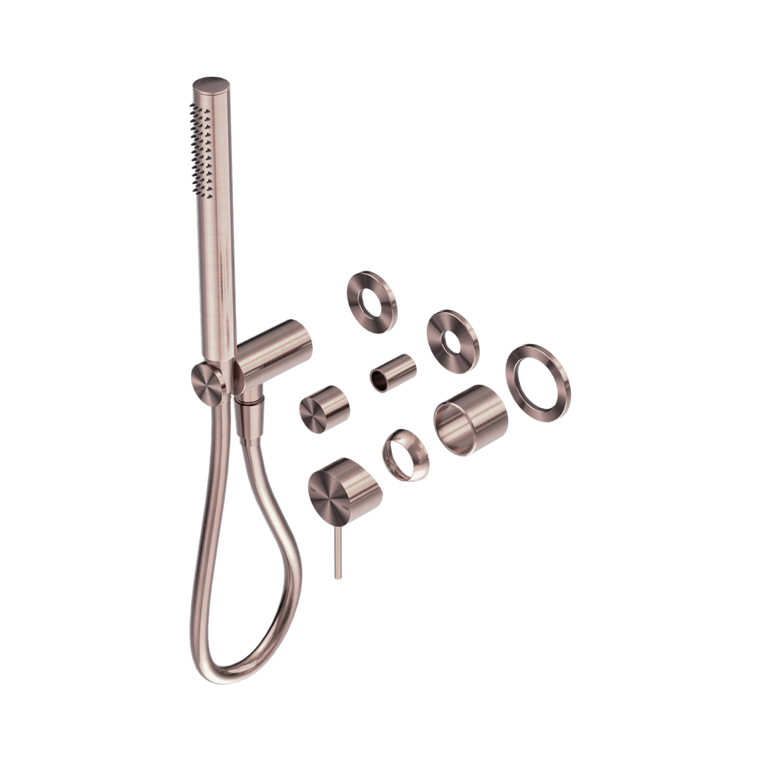 Nero Mecca Shower Mixer Diverter System Separate Back Plate Trim Kits Only Brushed Bronze