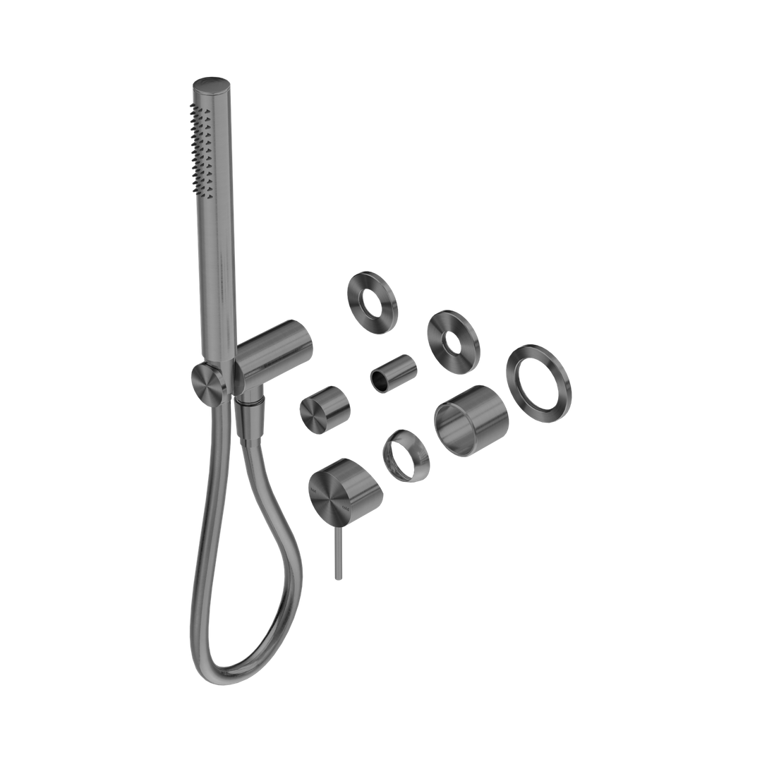 Nero Mecca Shower Mixer Diverter System Separate Back Plate Trim Kits Only Gun Metal