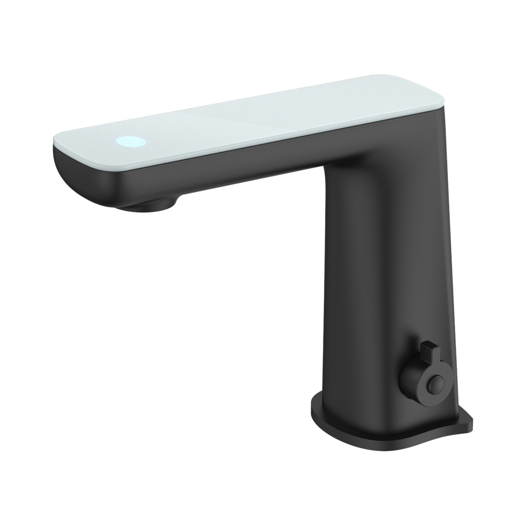 Nero Claudia Sensor Mixer With White Top Display Matte Black