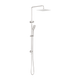 Nero Square Project Twin Shower Brushed Nickel