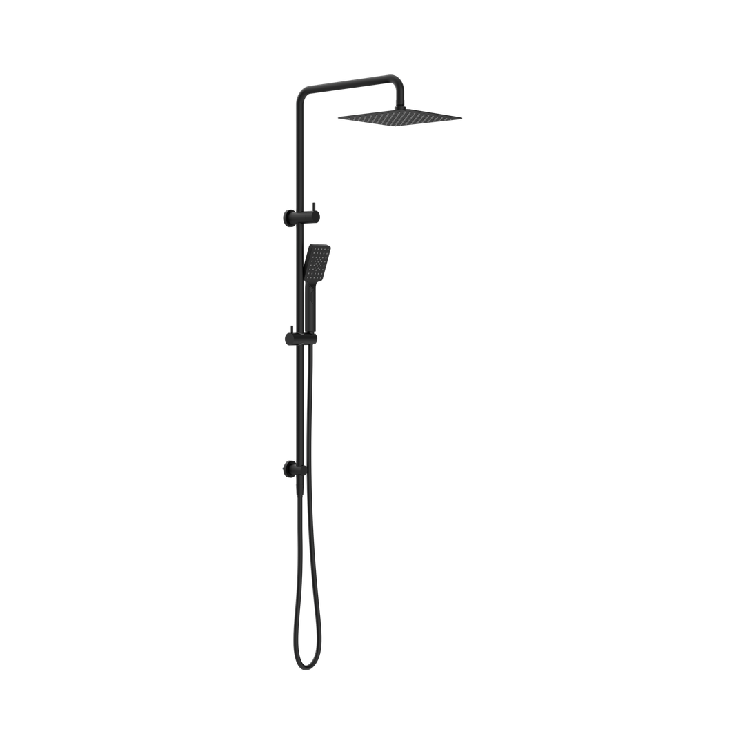 Square Project Twin Nero Shower - Matte Black