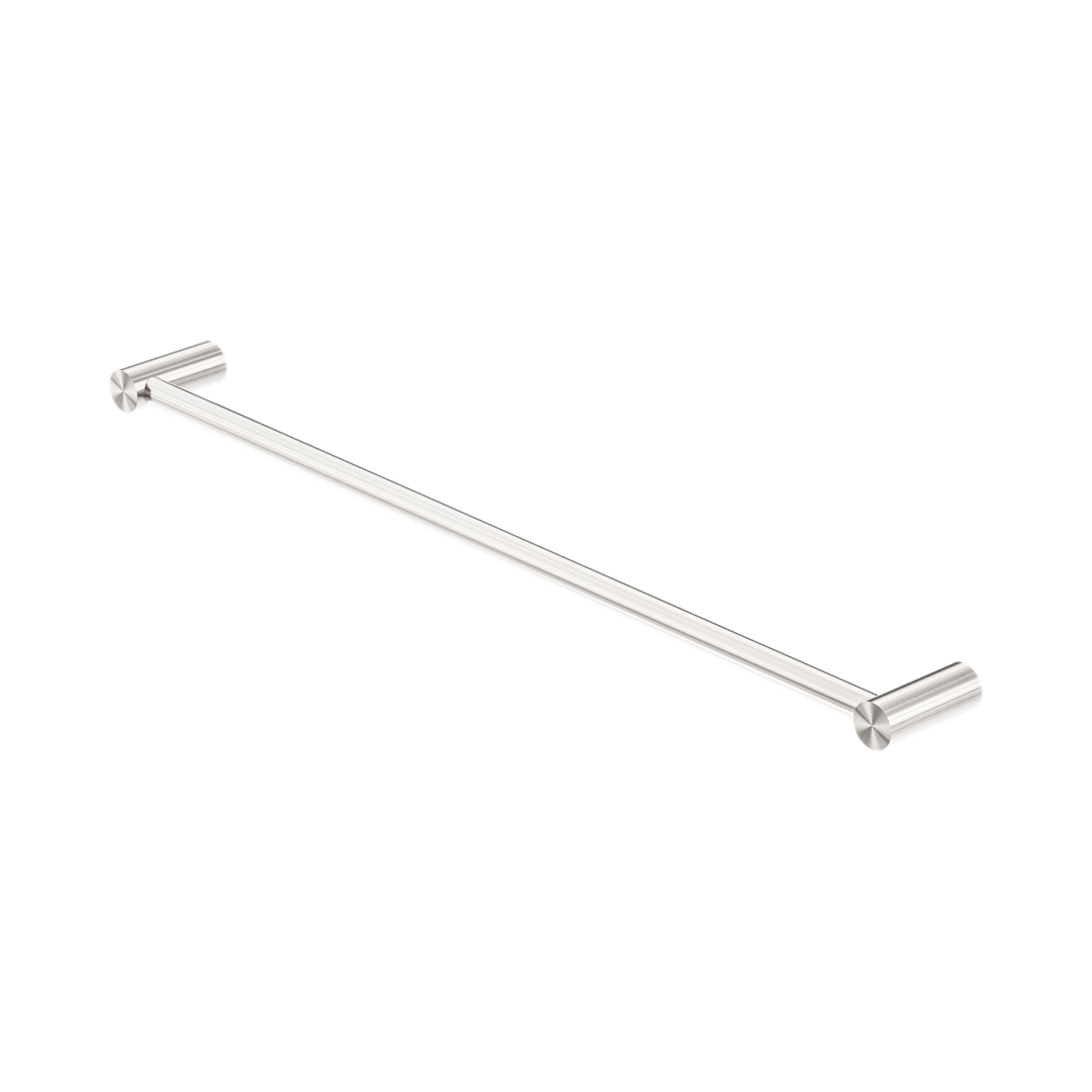 Nero New Mecca Single Towel Rail 600Mm Brushed Nickel