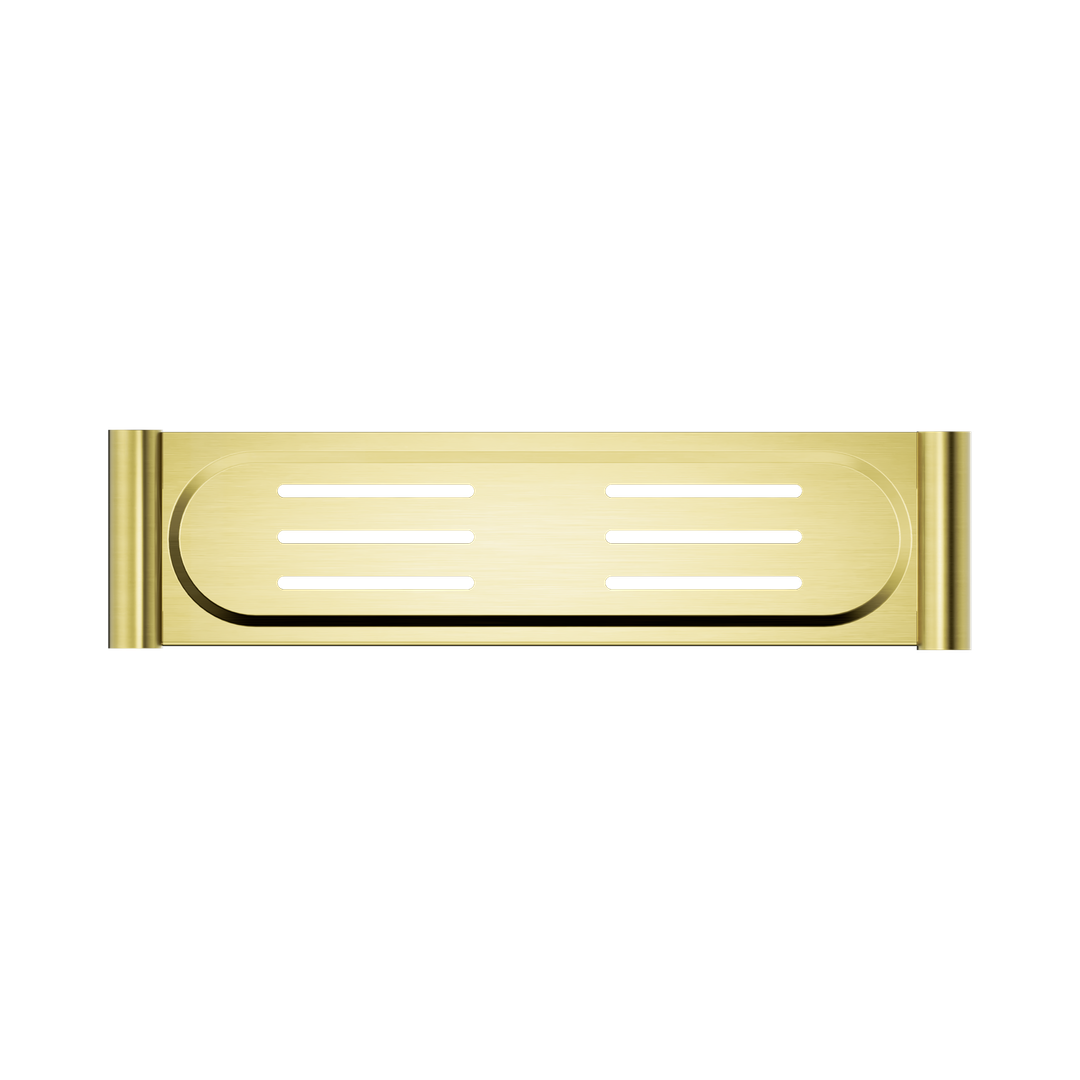 Nero Mecca Metal Shower Shelf Brushed Gold