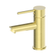 Nero Dolce Basin Mixer Straight Spout Brushed Gold