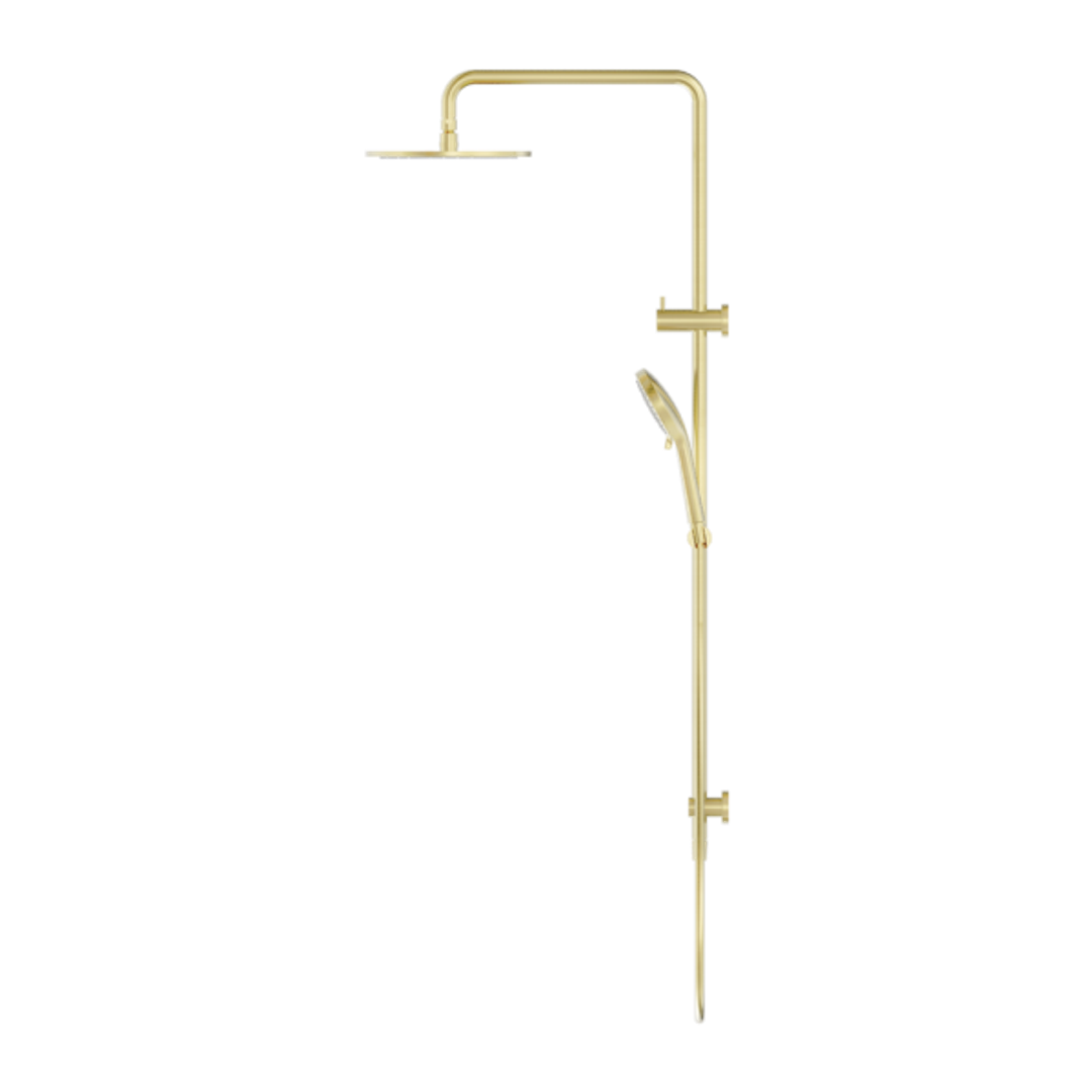 Nero Round Twin Shower Brushed Gold