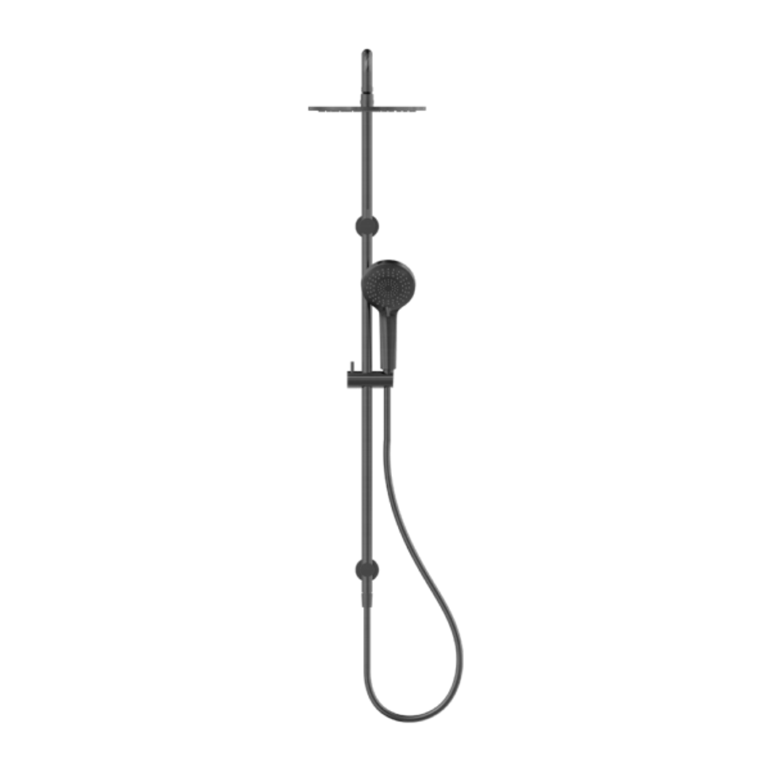 Nero Round Twin Shower Gun Metal