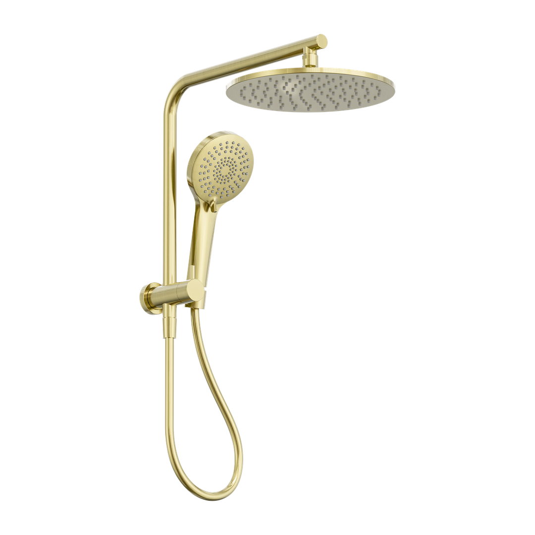 Mecca 2 In 1 Twin Nero Shower - Brushed Gold