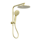 Nero Mecca 2 In 1 Twin Shower Brushed Gold