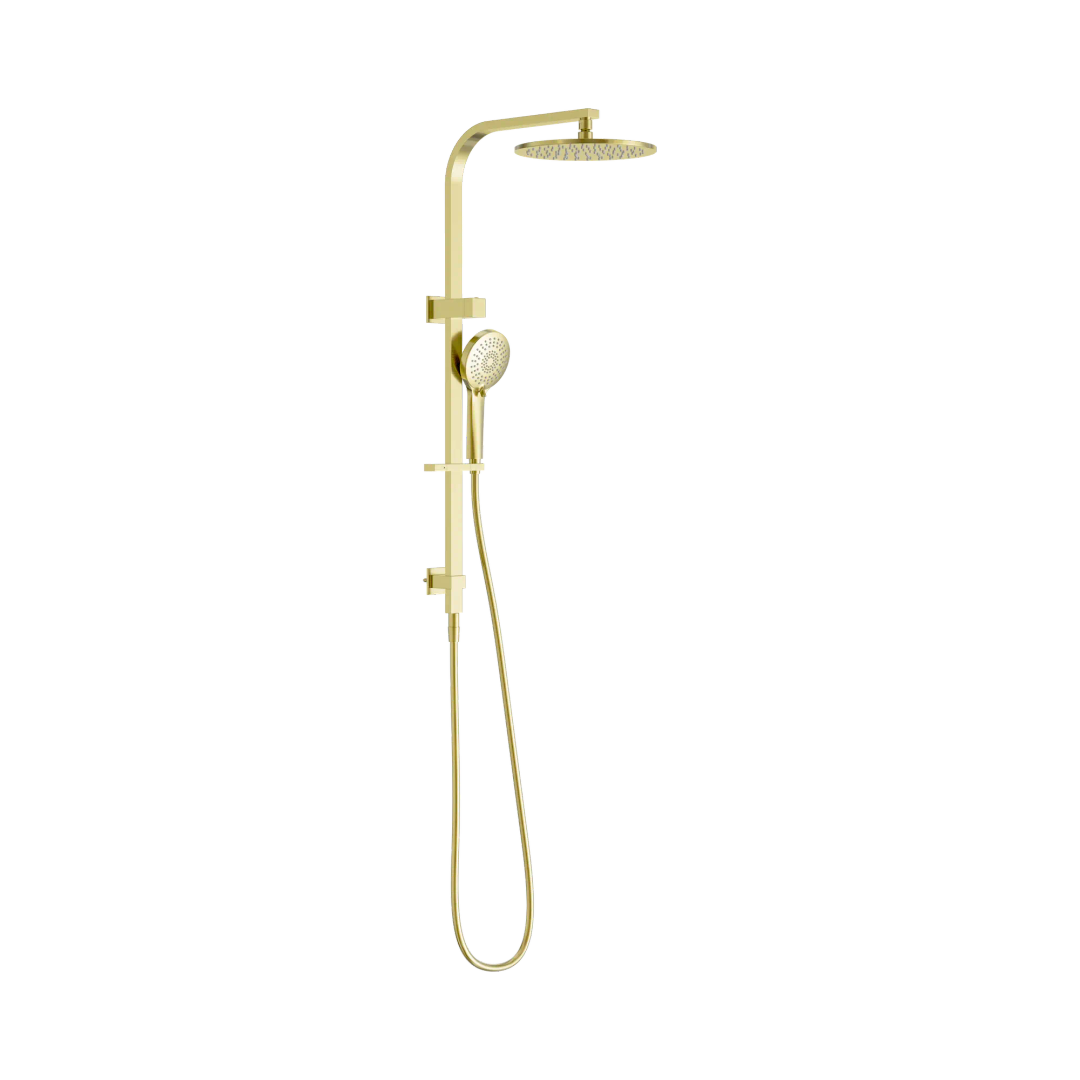 Nero Bianca Twin Shower Brushed Gold