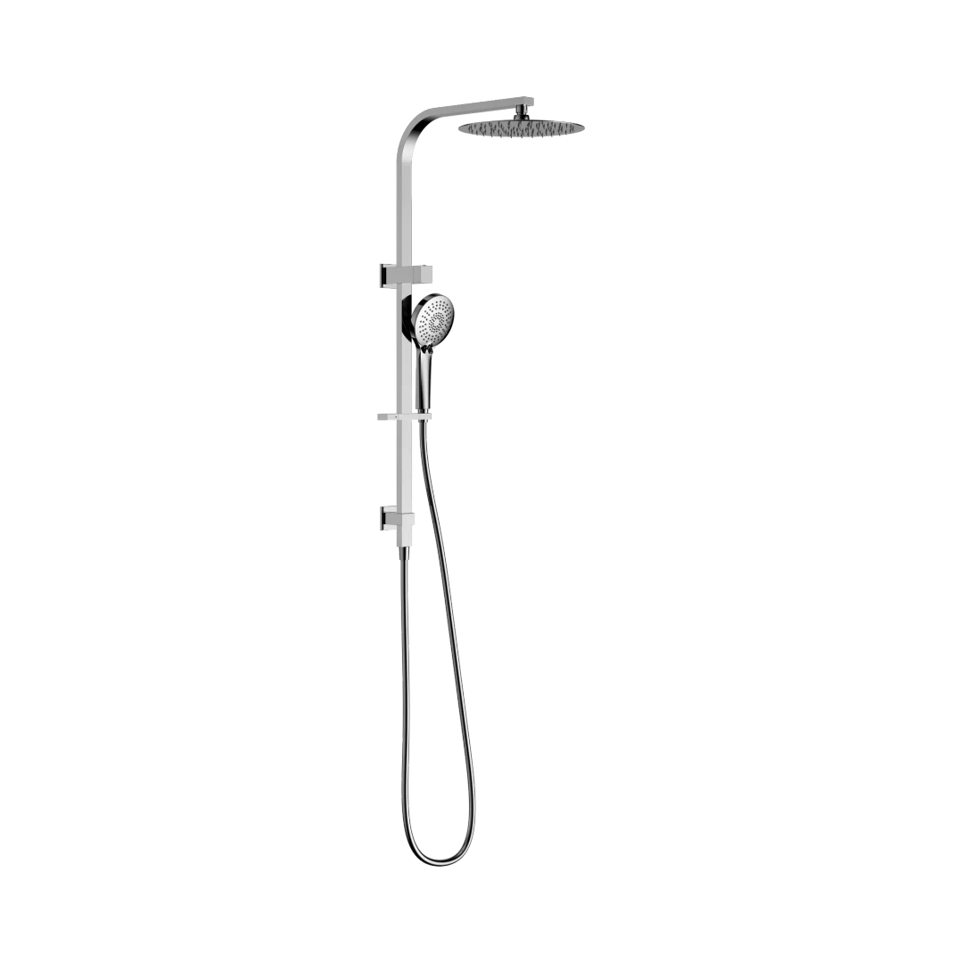 Nero Bianca Twin Shower Chrome