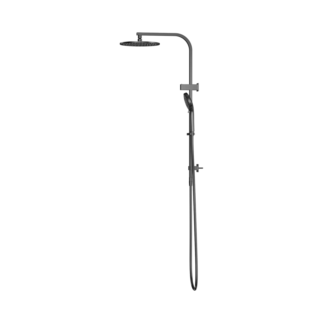 Nero Bianca Twin Shower Matte Black