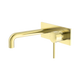 Nero Dolce Wall Basin/Bath Mixer Brushed Gold