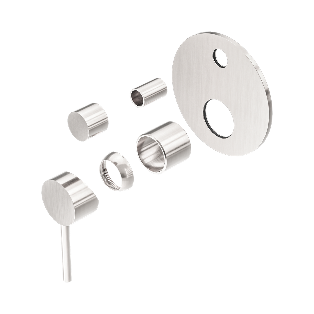 Nero Dolce Shower Mixer With Diverter Trim Kits Only Brushed Nickel