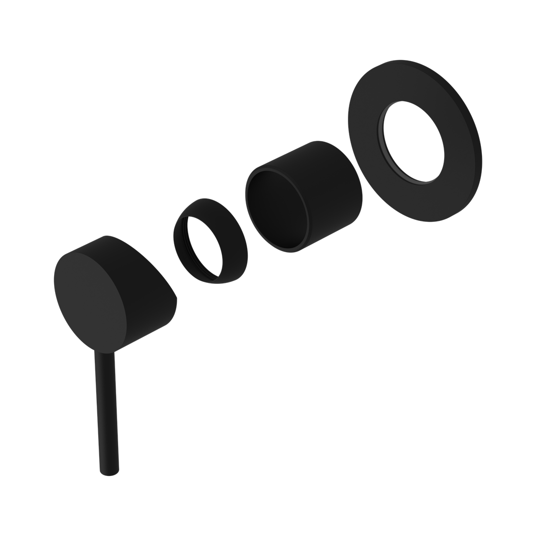 Nero Dolce Shower Mixer Trim Kits Only Matte Black