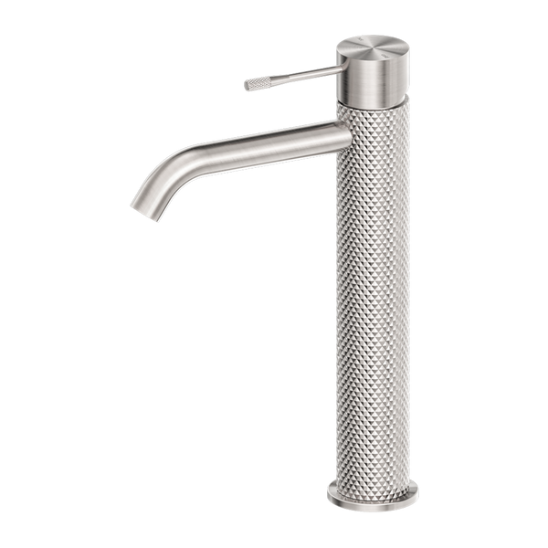 Nero Opal Tall Basin Mixer Brushed Nickel