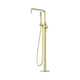 Nero Opal Freestanding Bath Mixer With Hand Shower Brushed Gold