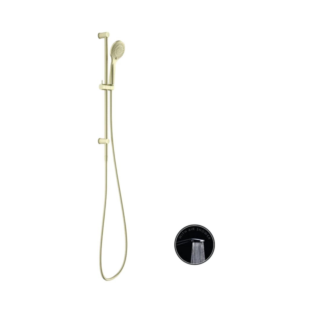 Opal Nero Shower Rail With Air Nero Shower - Brushed Gold