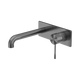 Nero Opal Wall Basin/Bath Mixer 120Mm Graphite